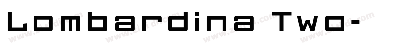 Lombardina Two字体转换